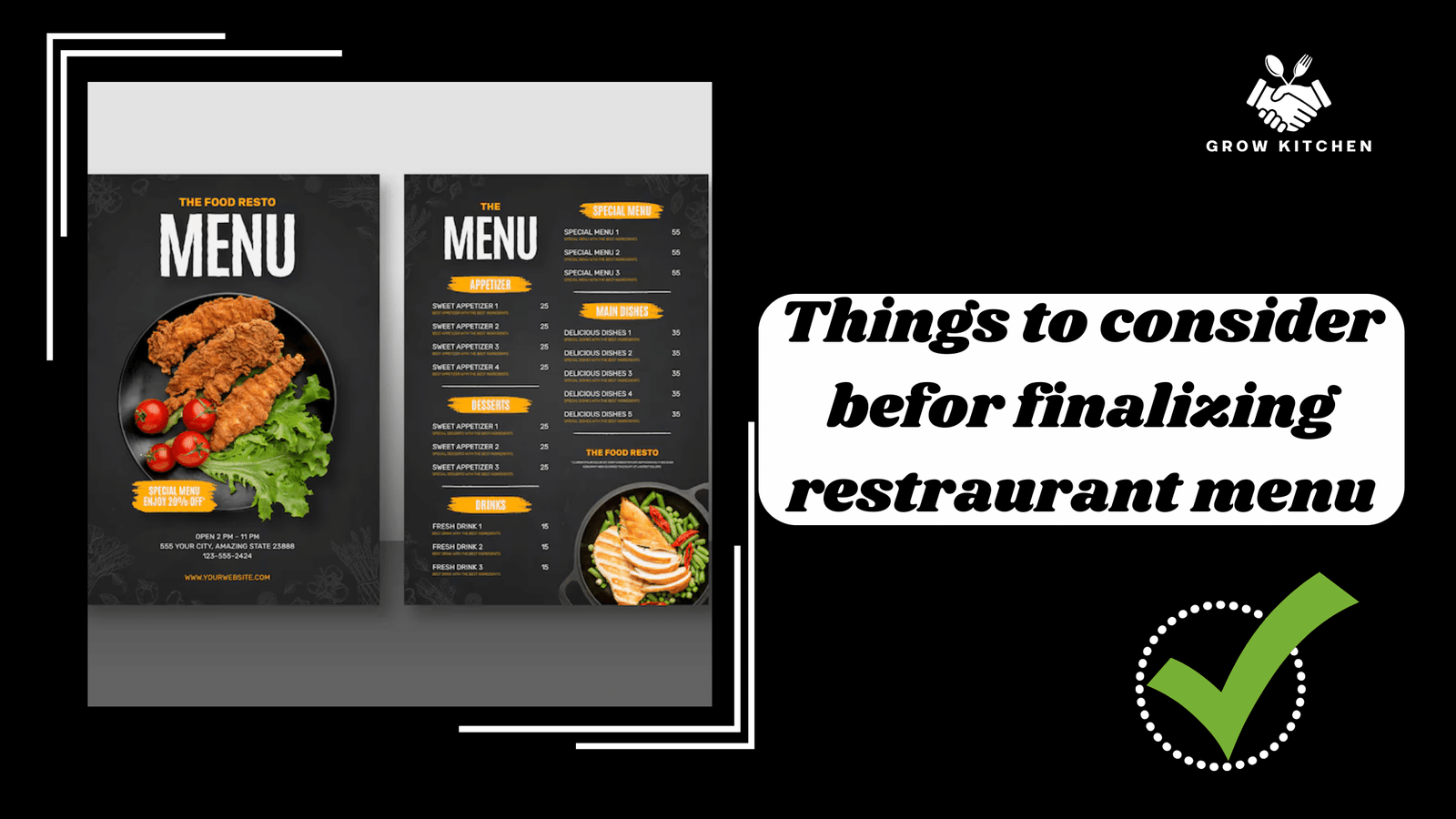 Essential Things to Consider Before Finalizing Your Restaurant Menu