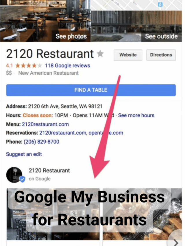 Google My Business for Restaurants