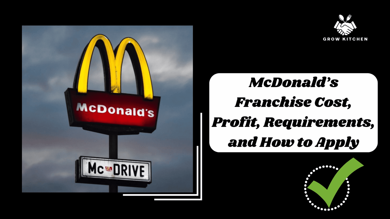 McDonald’s Franchise Cost, Profit & How to Apply 🍔🔥