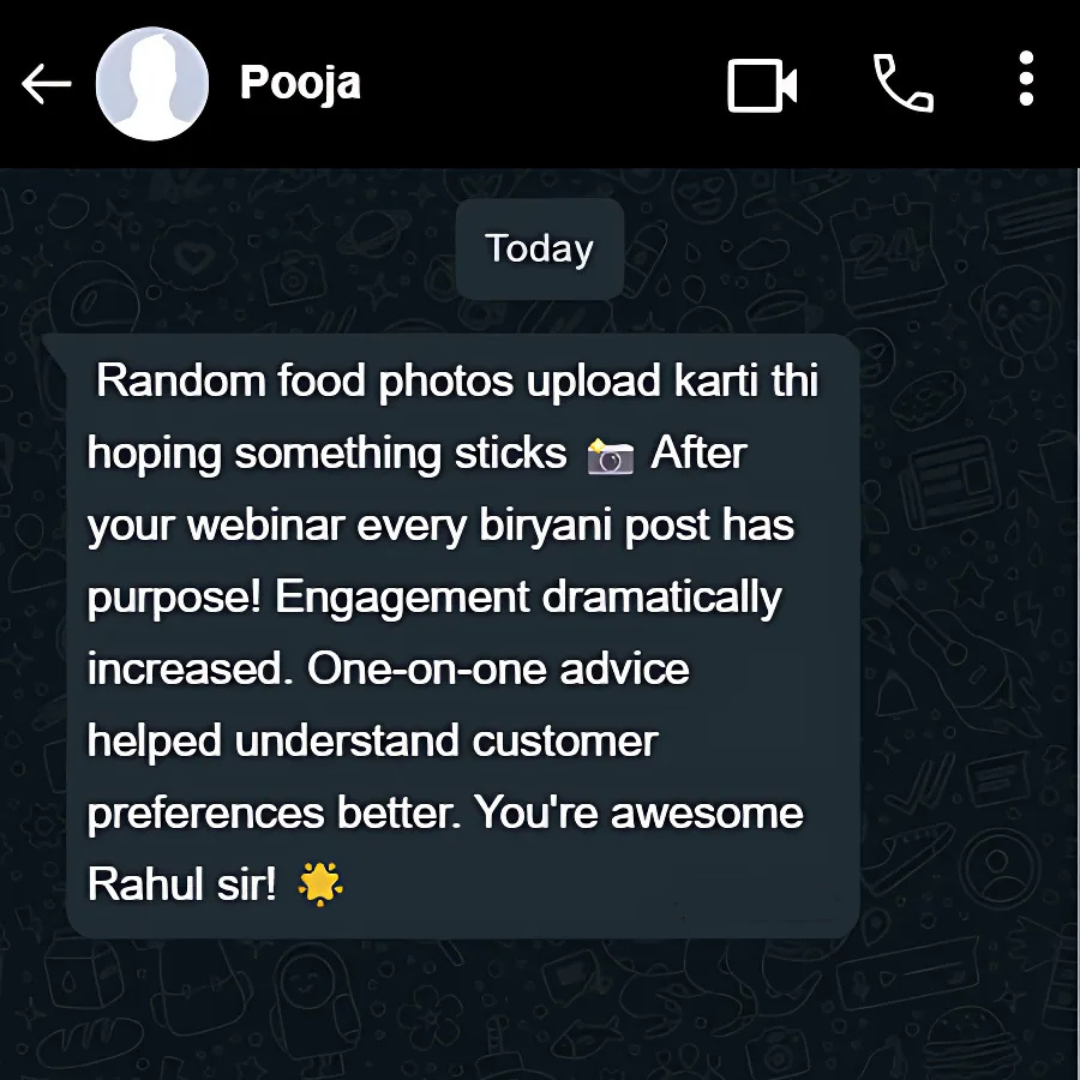 WhatsApp Testimonial 8
