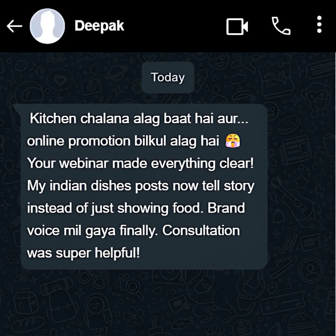 WhatsApp Testimonial 1