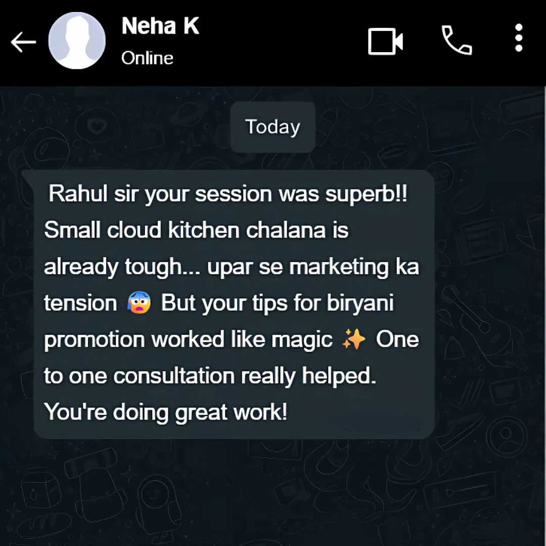WhatsApp Testimonial 7