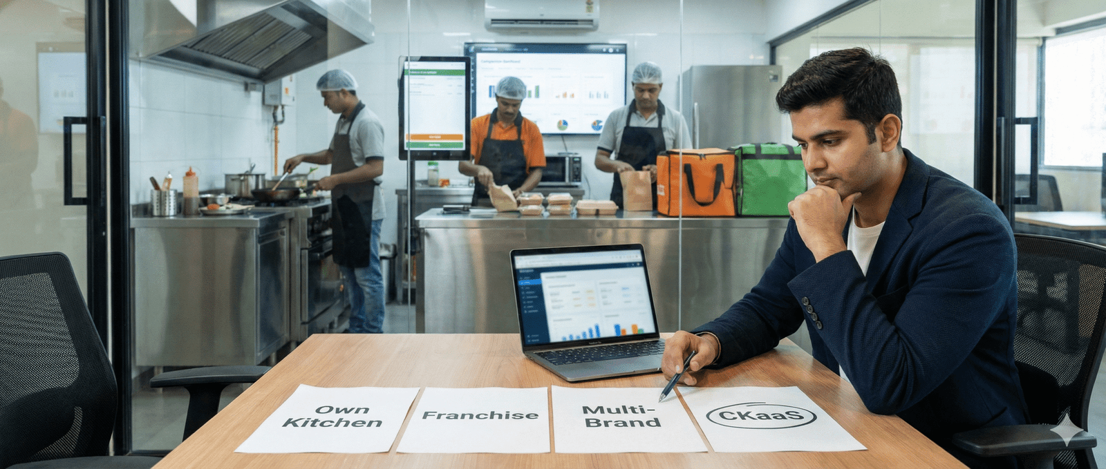 Visual system for a delivery-first food brand