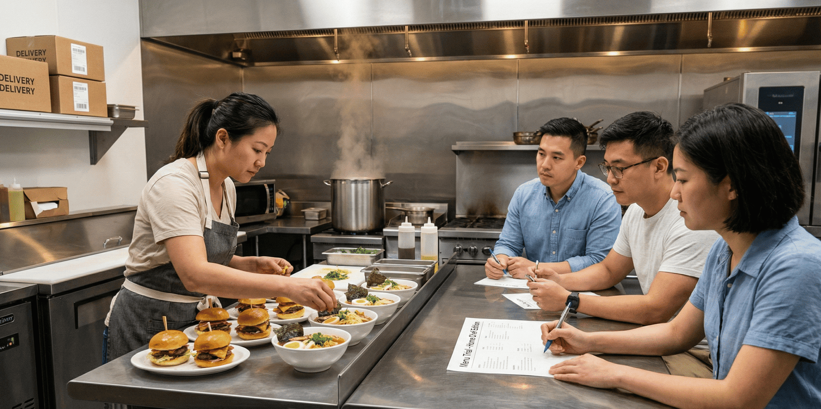 Cloud kitchen food preparation profitability