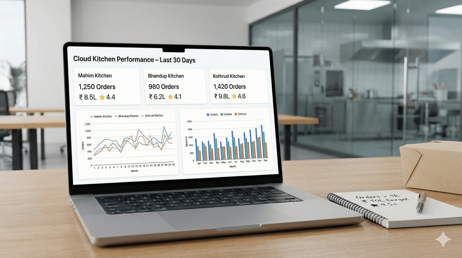 CKaaS dashboard showing Swiggy and Zomato performance metrics and signals