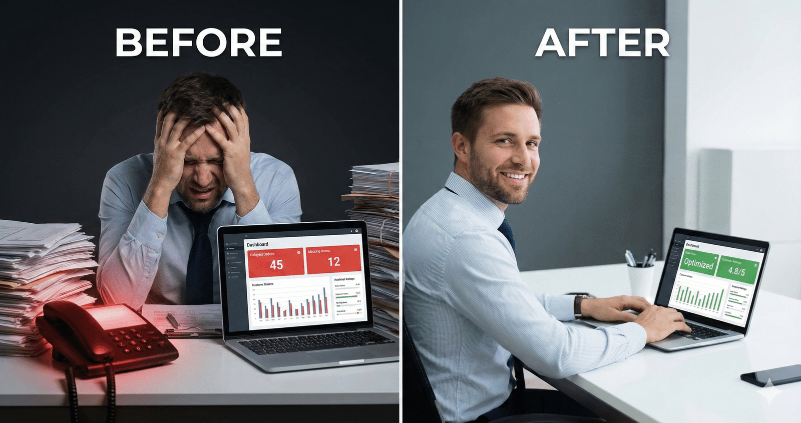Before and after comparison of operational issues with and without CKaaS support