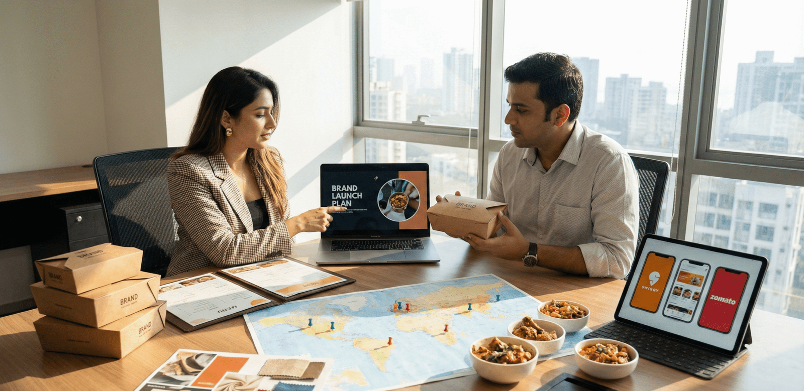 Commissary kitchen operations and food distribution system