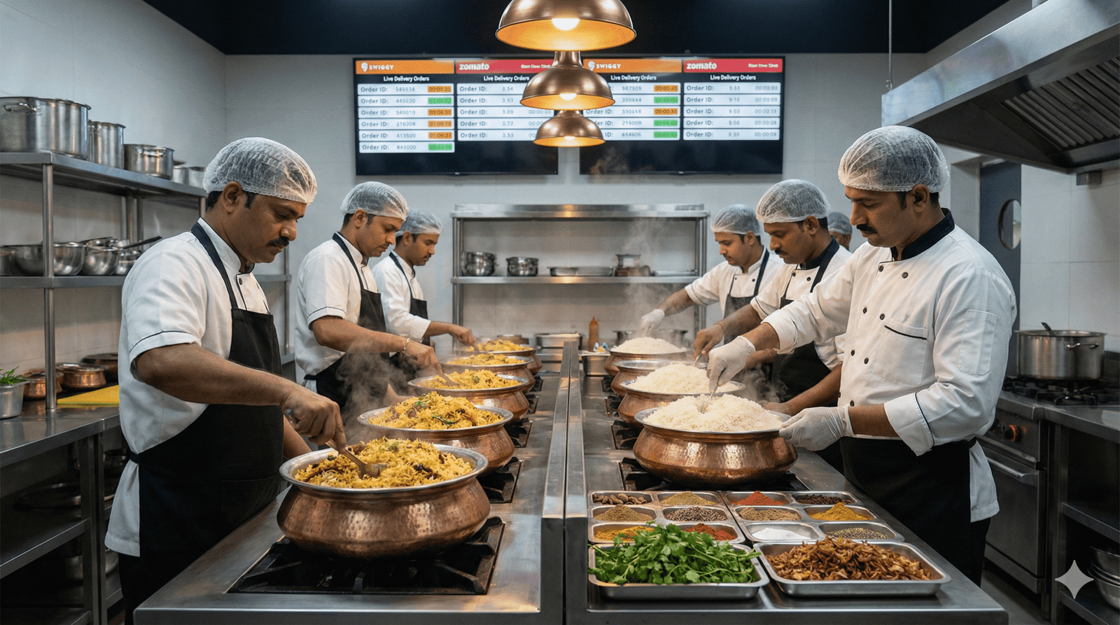 Commercial cloud kitchen setup in India