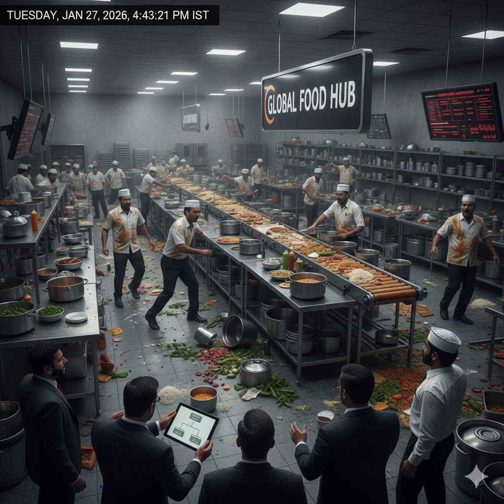 Over preparation wastage in cloud kitchens