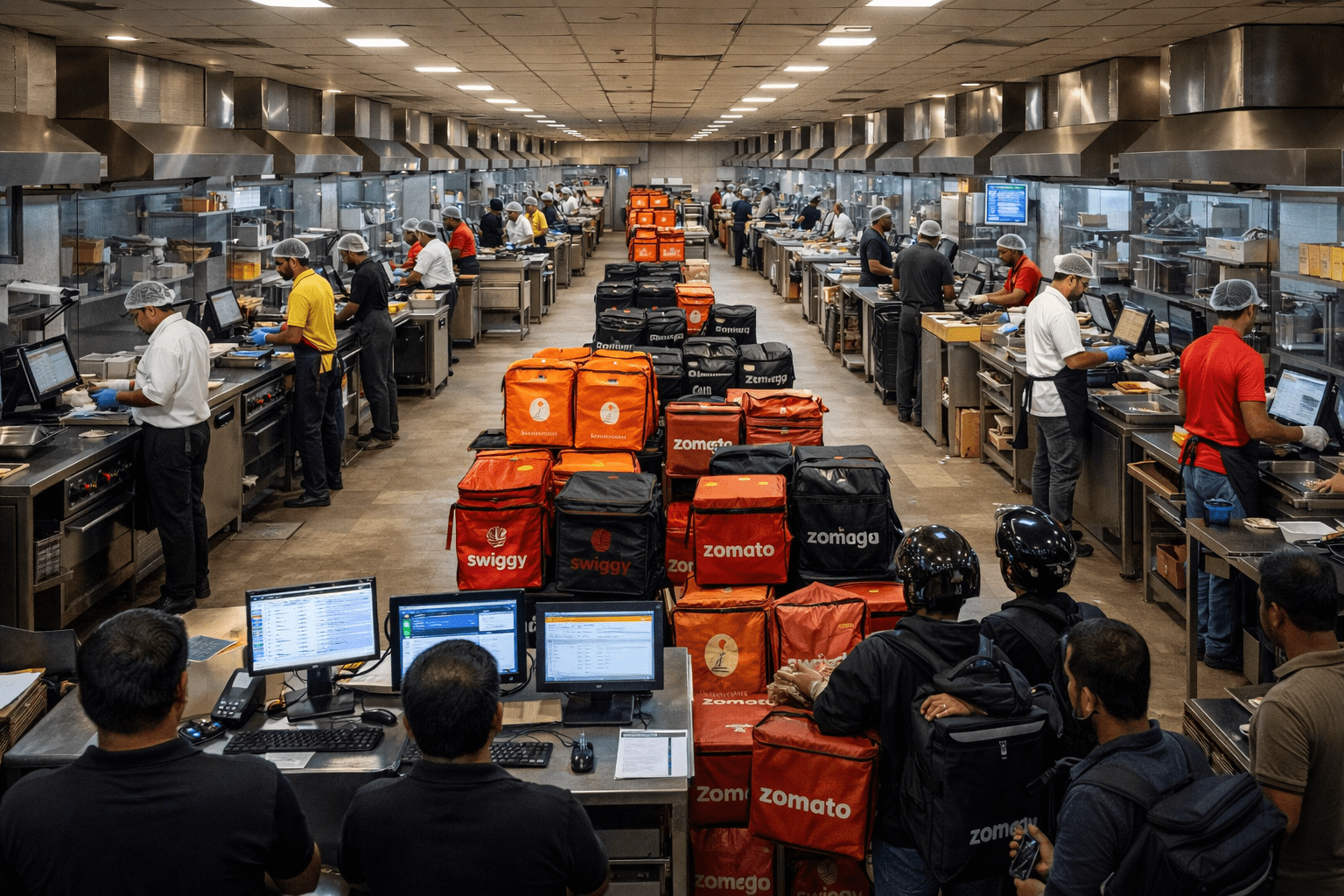 Food delivery packaging cloud kitchen