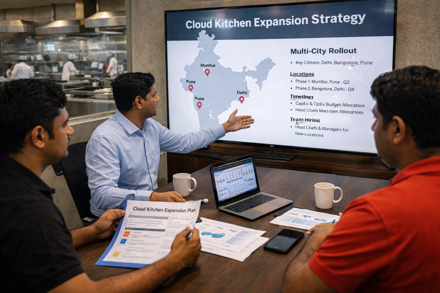 Expansion operating system for cloud kitchens with SOP transfer, role ownership, packing checklist and weekly audits