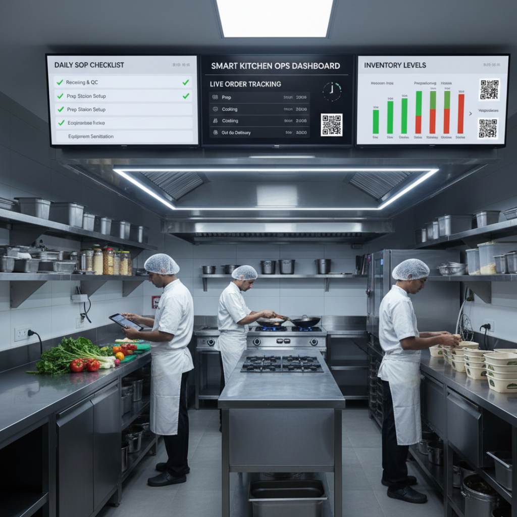 Cloud kitchen SOP checklist for daily operations