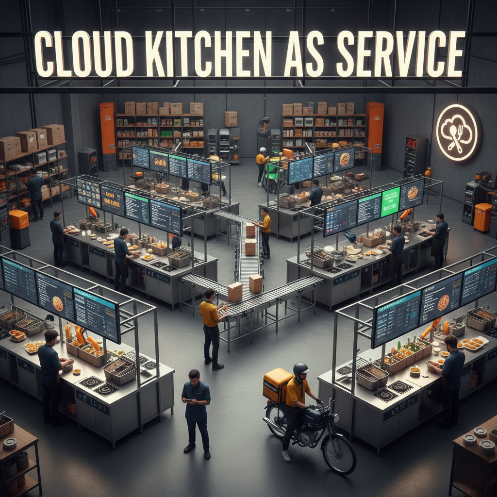 CKaaS cloud kitchen as a service model with multiple brands running from one managed kitchen what is CKaaS