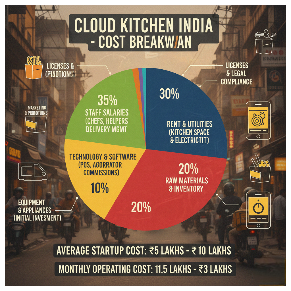 cloud kitchen business cost in india