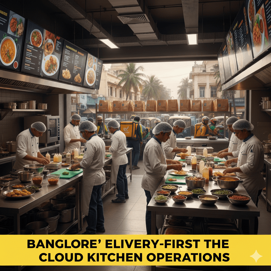 Cloud kitchen business in Bangalore with delivery-first operations