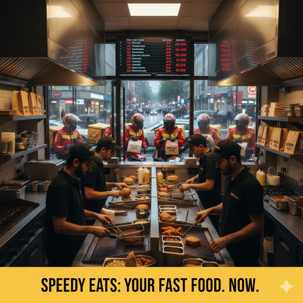 Cloud kitchen near me with fast food delivery operations