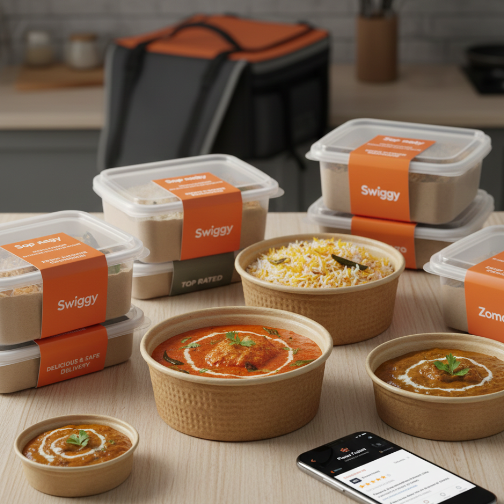 Cloud kitchen packaging for spill-proof delivery and higher ratings on Swiggy and Zomato