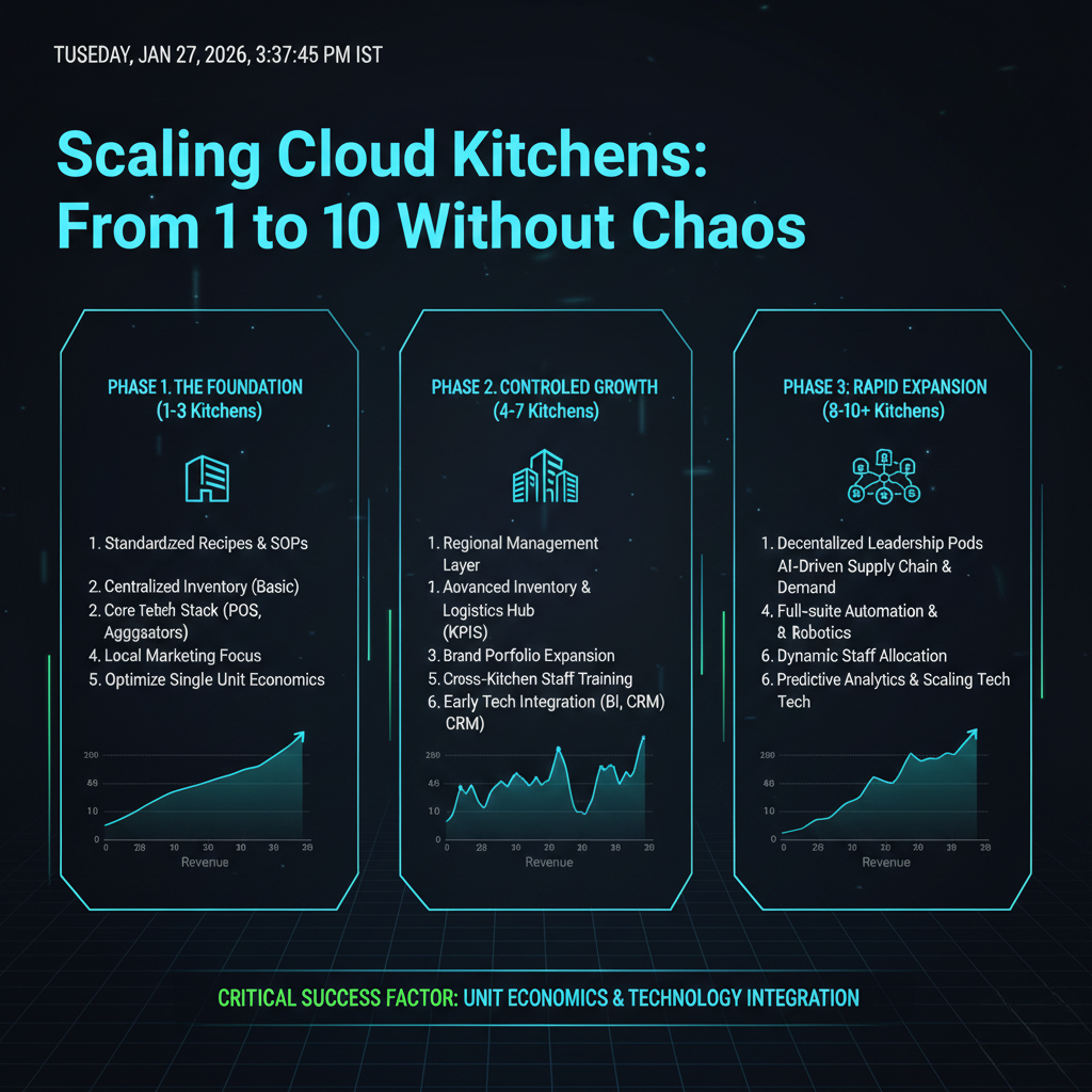 How Cloud Kitchens Scale from 1 to 10 Kitchens