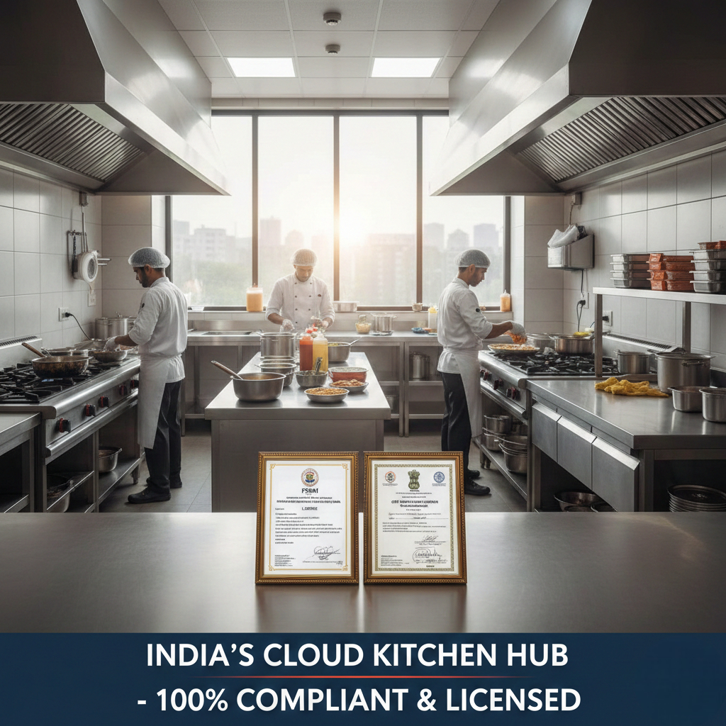 Is cloud kitchen business legal in India with licenses like FSSAI, GST, and municipal approvals