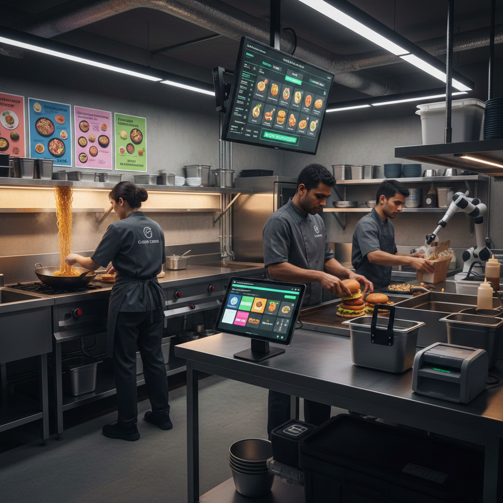 Lean staffing model for cloud kitchens