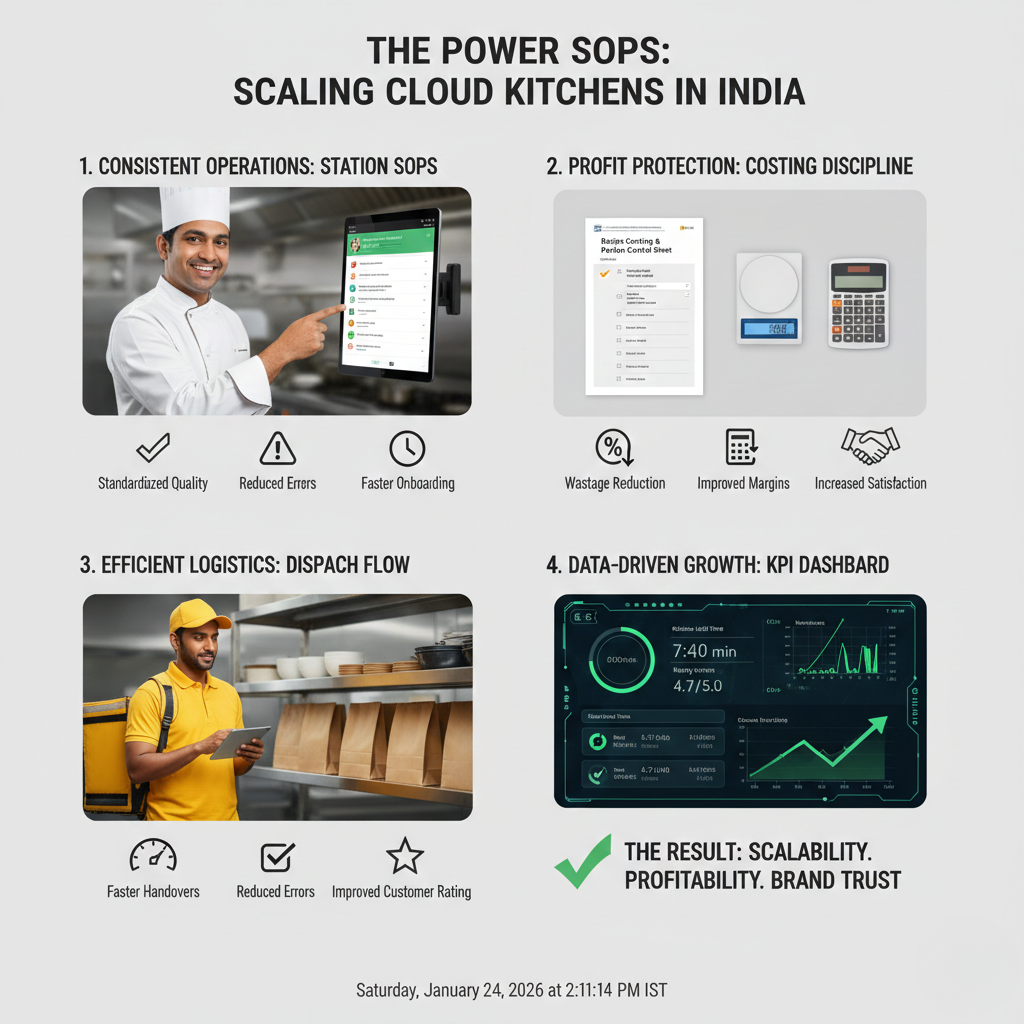 Role of SOPs in scaling cloud kitchens