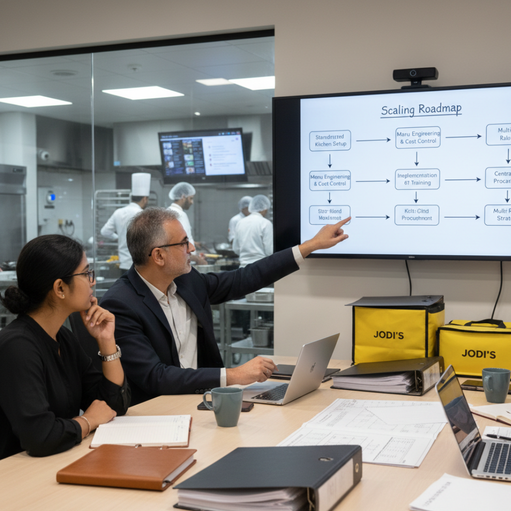 Cloud Kitchen as a Service operating system with SOPs, dashboards, audits and role-based controls
