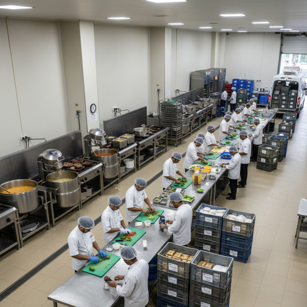 Centralised purchasing reduces vendor rate variance and stabilizes food cost across kitchens