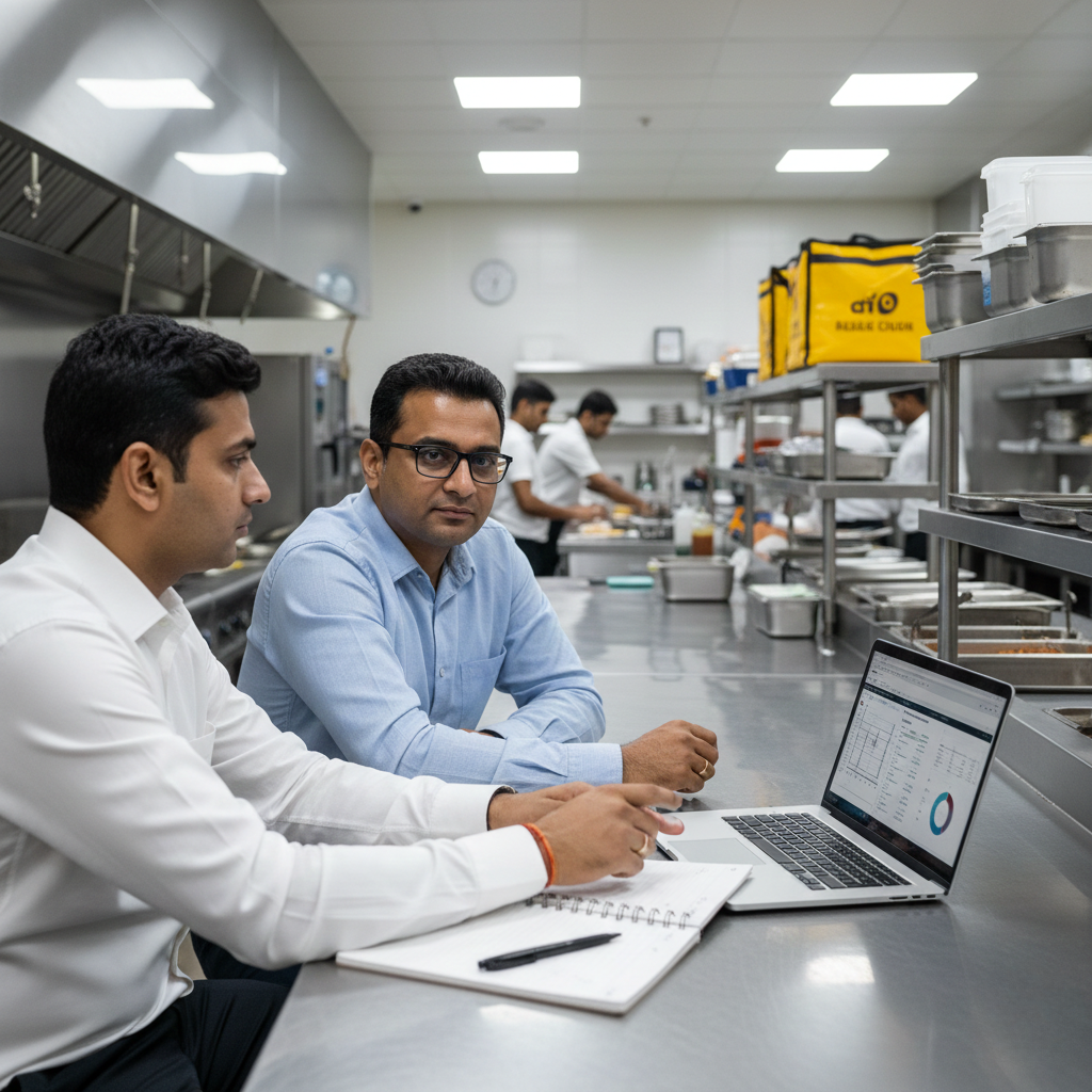 Standardized kitchen SOP execution in cloud kitchens