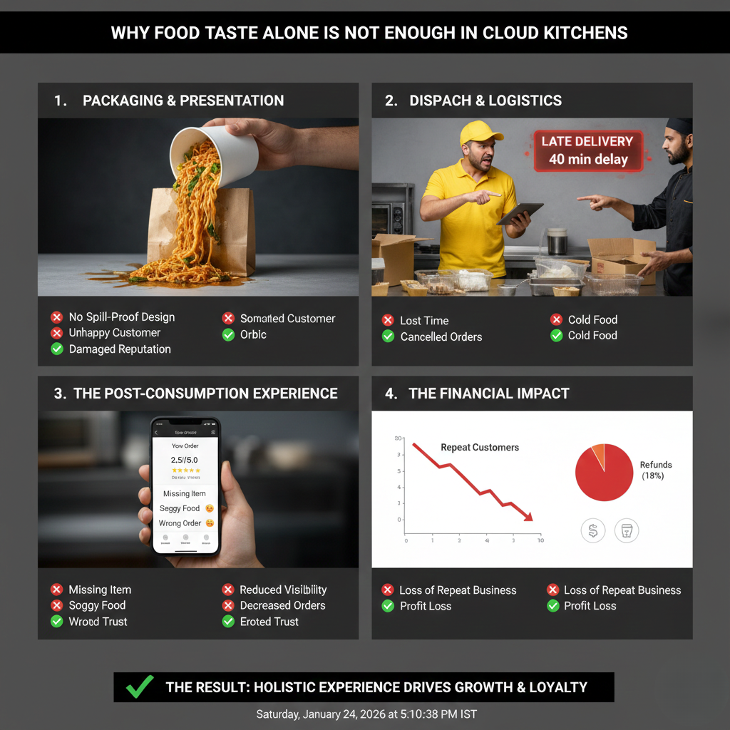 food taste alone is not enough in cloud kitchens