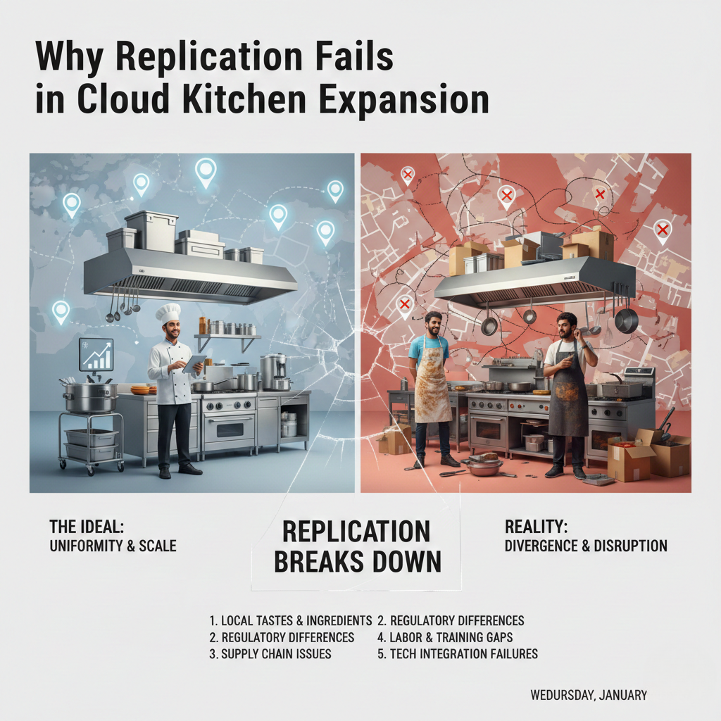why replication fails in cloud kitchen expansion