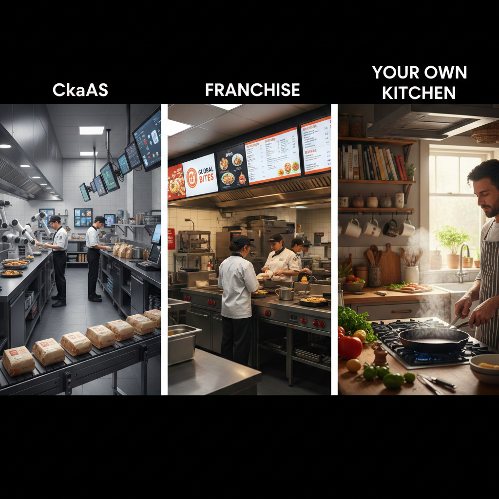 CKaaS cloud kitchen as a service model with multiple brands running from one managed kitchen what is CKaaS