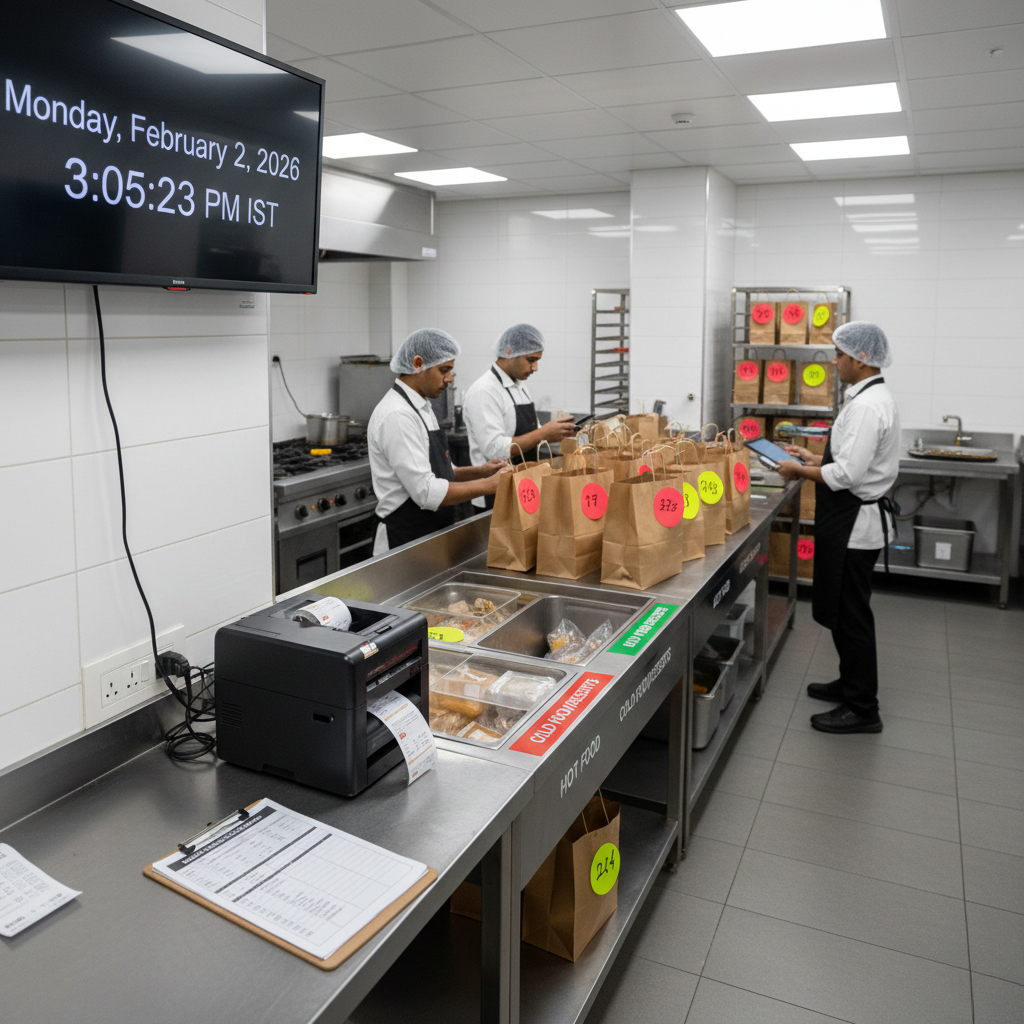 Food cost versus margin relationship in cloud kitchens