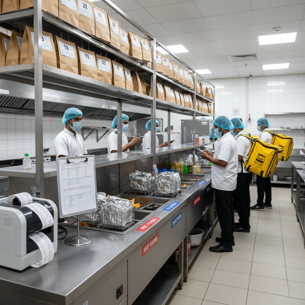 Food cost monitoring system in cloud kitchen