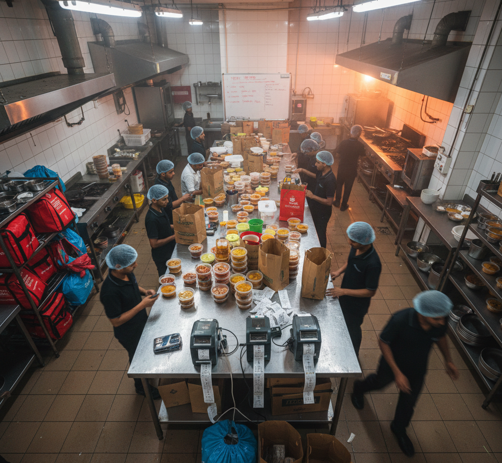 service slows down during peak hours in cloud kitchens